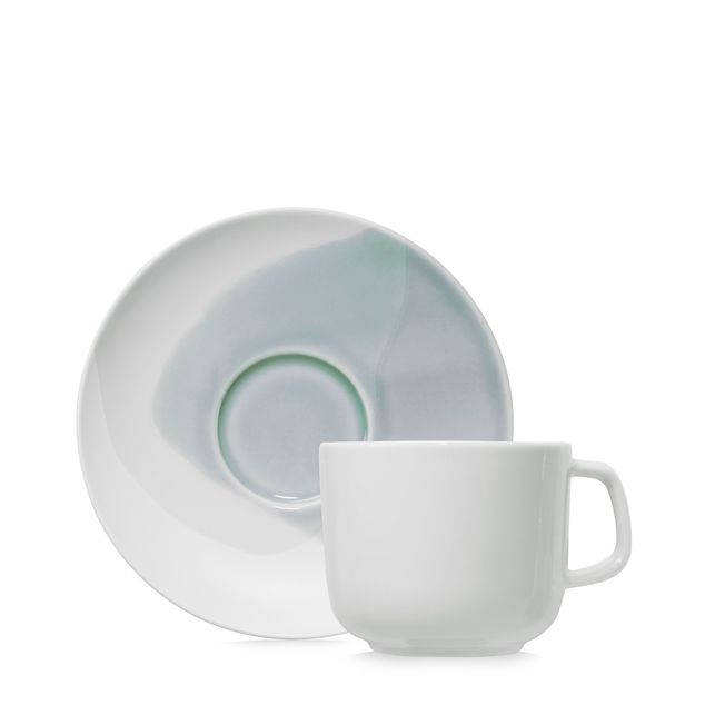 CONFLUENCE Espresso Cup And Saucer 8Cl Fjord Alabaster white