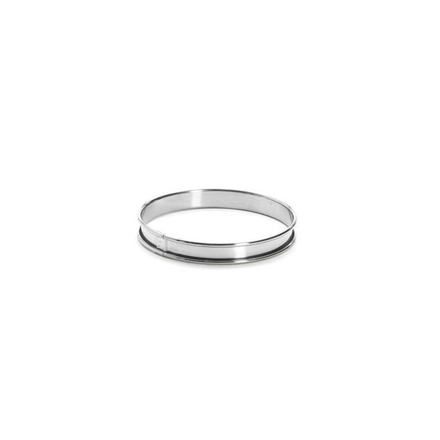 St. Steel Tart Ring, Rolled Edge Ht 2 C
