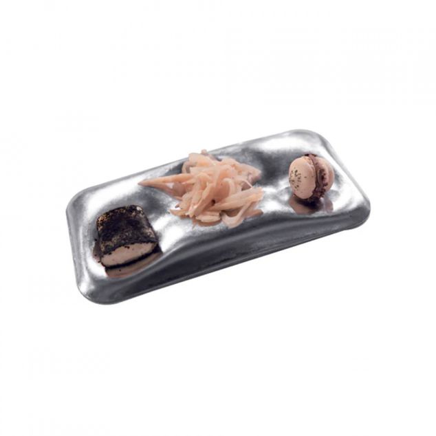 Finger Food Rectangular Fat 3 Comp. 23X13cm