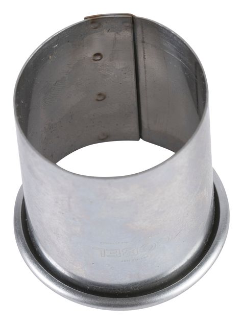 GOBEL St/st plain round pastry cutter - rolled edges - Ø70 mm h36 mm