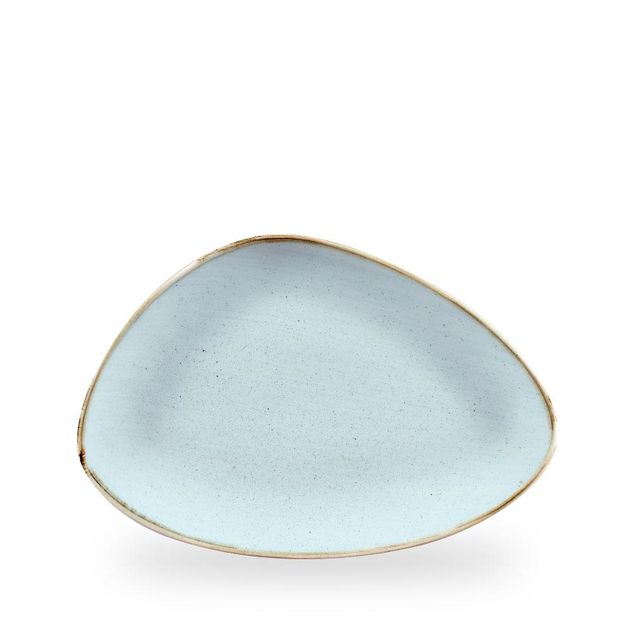 Stonecast Duck Egg Triangle Chefs Tallerken 30.4 X 20.5Cm