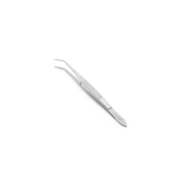 Stainless Steel Tweezer With Curved End, 15 Cm.