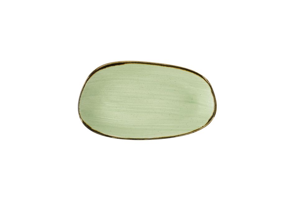 Stonecast Sage Green Opal * Organic Oblong Plate* 26 x 15cm