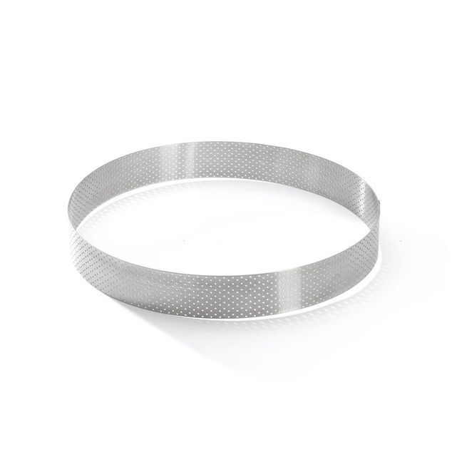 Perforated St-Steel Tart Ring Straight-?24.5 H 3,5