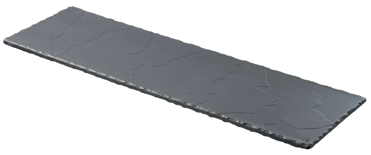 Basalt Rectangular Fat, 2/4 Gastro Matt Slate Style