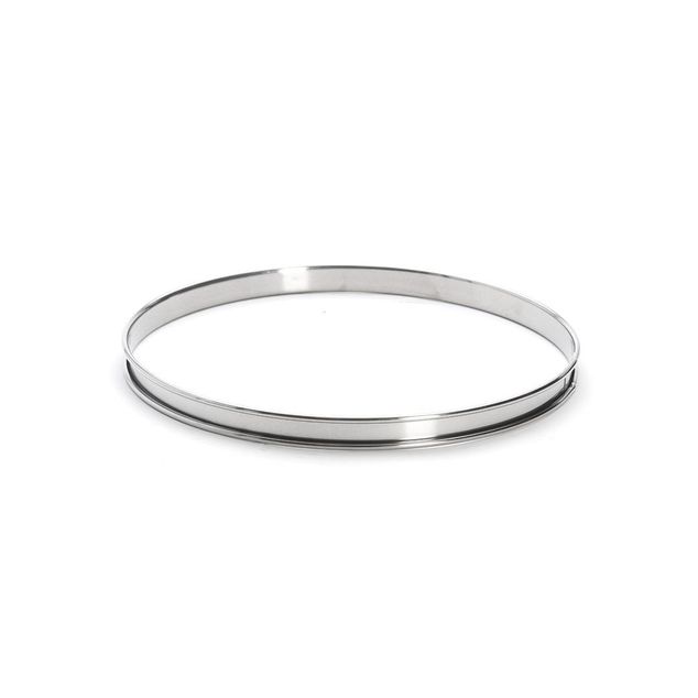 St. Steel Tart Ring, Rolled Edge Ht 2 C