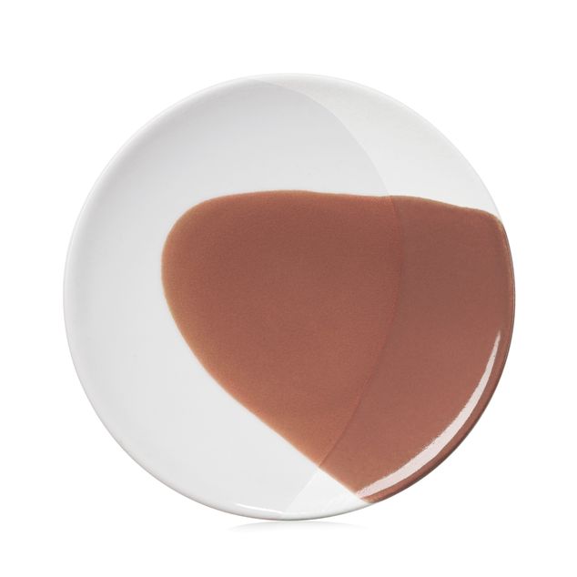 CONFLUENCE Bread Plate 16Cm Cognac Alabaster white