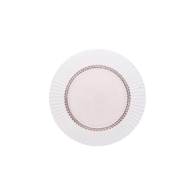 ACCESSORIES ARCHIE Glass Plate flat pink - Ø27cm - H:23cm