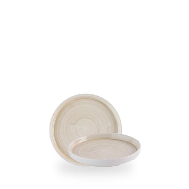 Stonecast Canvas Natural Walled Plate 15.7cm