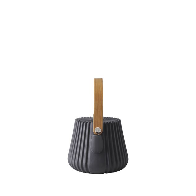 Pekoe Teapot Without Infuser Basket Black Smooth Dark Metal