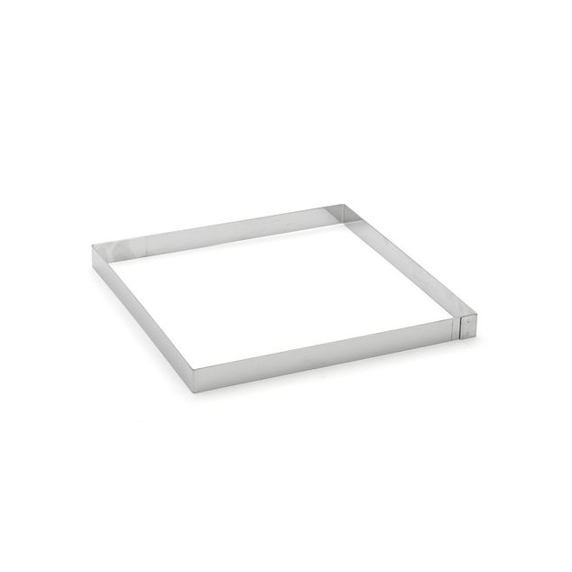 St. Steel Square Ring Ht 2, 20 Cm