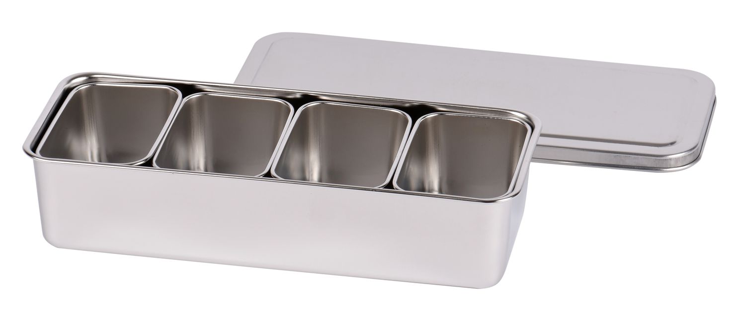 Louis Tellier Japanese mini-boxes in container - 28,1 x 11,8 x 6,3 cm - with 4 bins N4390T