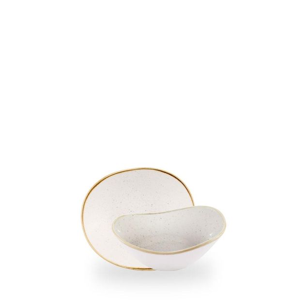 Stonecast Barley White / Opal Organic Bowl  / 15cm 6cm 26cl