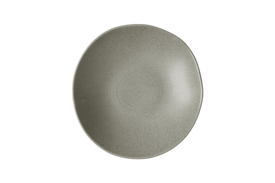 Stonecast Grey Natural Organic Coupe Bowl * 25cm H:5cm 150cl