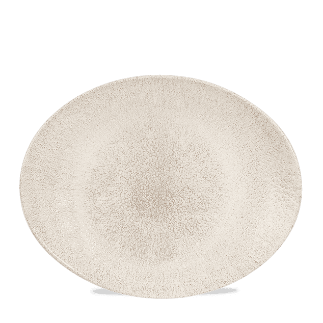 Raku Agate Grey Orbit Oval Coupe Tallerken 31.7 X 25.5Cm