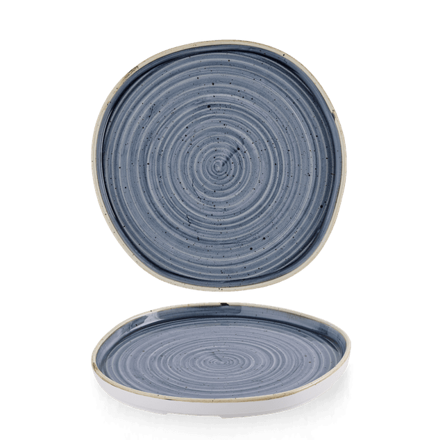 Stonecast Blueberry Organic Walled Plate 25.5cm H:2cm