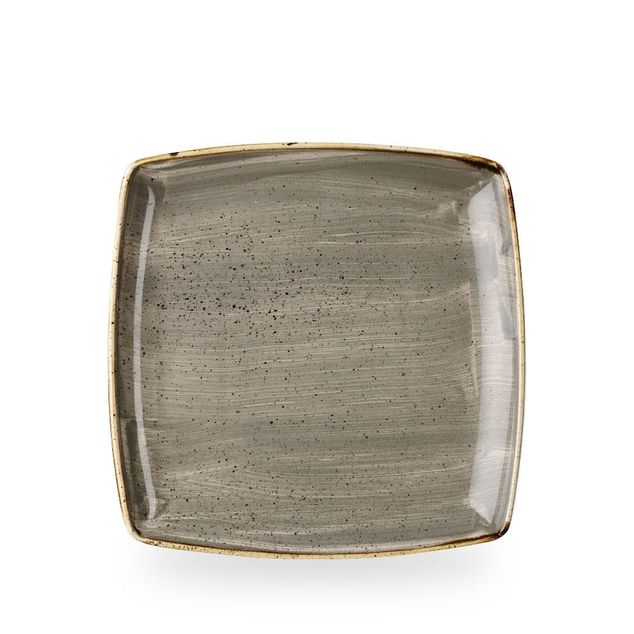 Stonecast Grey Dyp Kvadrat Tallerken 26.8Cm