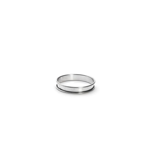 St. Steel Tart Ring, Rolled Edge Ht 2 C