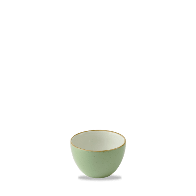 Stonecast Sage Green Profile Sugar 22.7cl H: 6.2cm Dia: 9.8cm