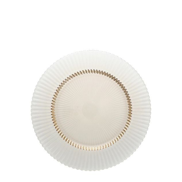 ARCHIE Glass Plate flat 27cm ginger gold (4)