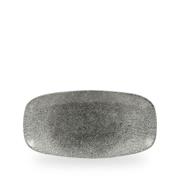 Raku Quartz Black Chefs Oblong Tallerken 29.8 X 15.3Cm