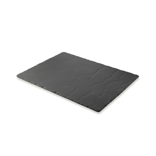 Basalt Rectangular Fat 40X30Cm Matt Slate Style