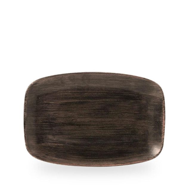Stonecast Patina Iron Black Oblong Chefs Tallerken 30X19.9Cm