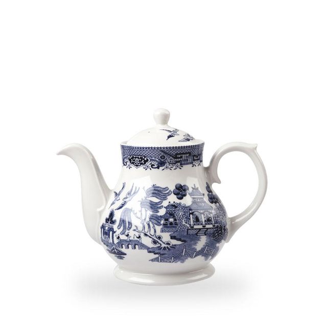 Blue Willow Sandringham Tea/Coffee Pot 85.2Cl H: 17.5Cm