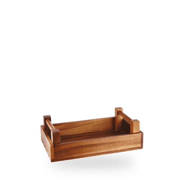 Wood Rect Crate 33 X 20 X 10Cm