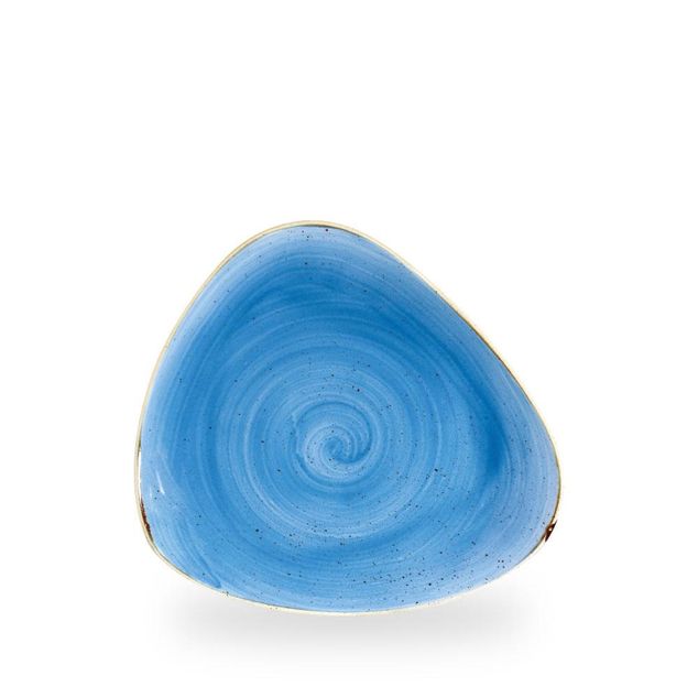 Stonecast Cornflower Blue Triangle Tallerken 22.9Cm