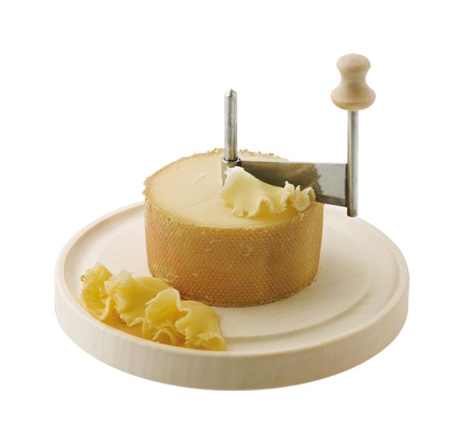 Louis Tellier Traditional cheese girolle rotary grater - FSC certified maple wooden base