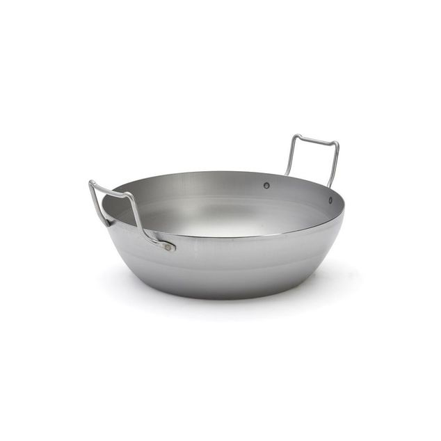 Rounded Steel Deep-Fryer Without Basket