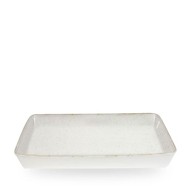 Stonecast Hints Barley White Rectangle Baking Fat 53 X 32.5 X 6.2Cm