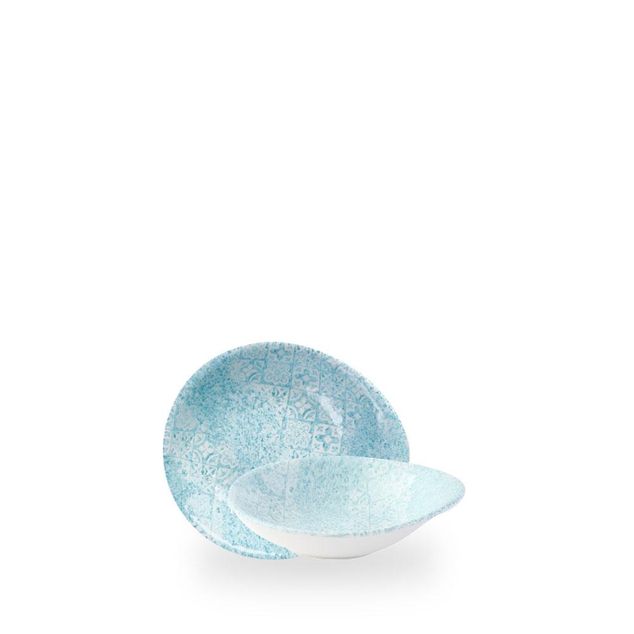 Med Tiles Aquamarine Round Round Dish 16x14,5cm 24,7cl