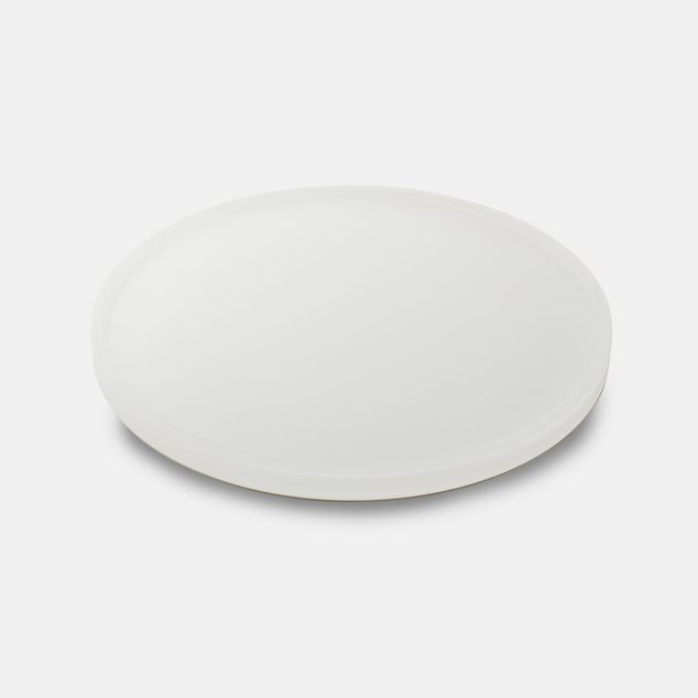 Mealplak Round Tray With Edge 33cm For Riser Nacryl White