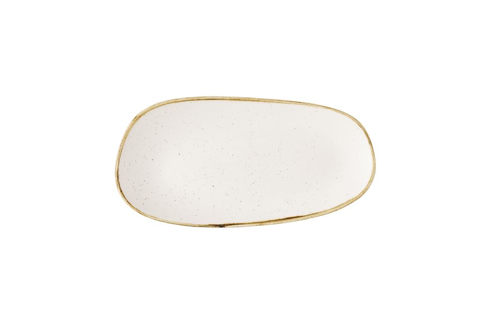 Stonecast Barley White Opal * Organic Oblong Plate* 30 x 15cm