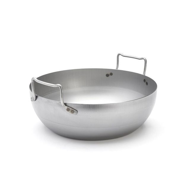 Rounded Steel Deep-Fryer Without Basket