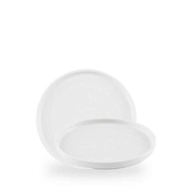 Inked Elements Ice / Walled Plate  / 21cm