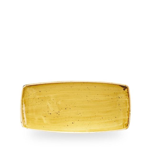 Stonecast Mustard Oblong Tallerken 29.5Cm