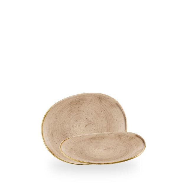 Stonecast Truffle / Opal Organic Plate  / 18.5cm