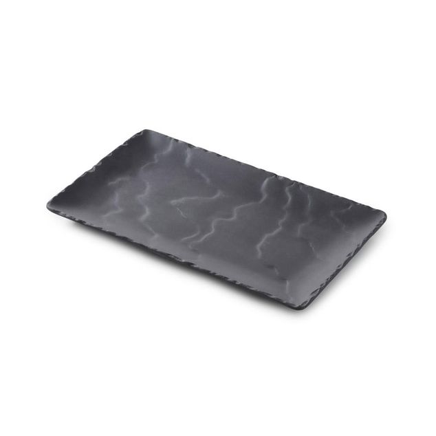 Basalt Rectangular Plate 22X14Cm Matt slate style