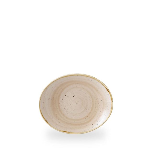 Stonecast Nutmeg Cream Orbit Oval Coupe Tallerken 19.2 X 16Cm
