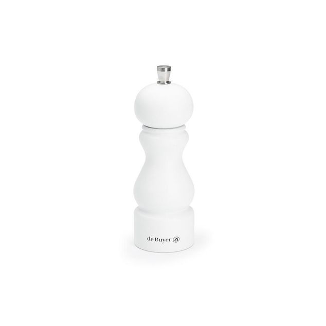 Pepper Mill Rumba Natural -Mat White - 14 Cm