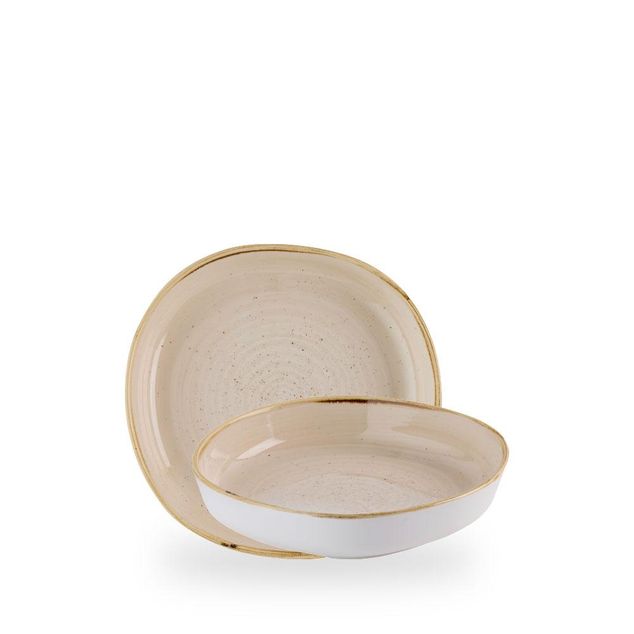 Stonecast Nutmeg Cream Organic Walled 20cm x 4.5cm