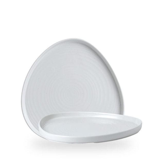 White Triangle Walled Chefs Tallerken 26Cm