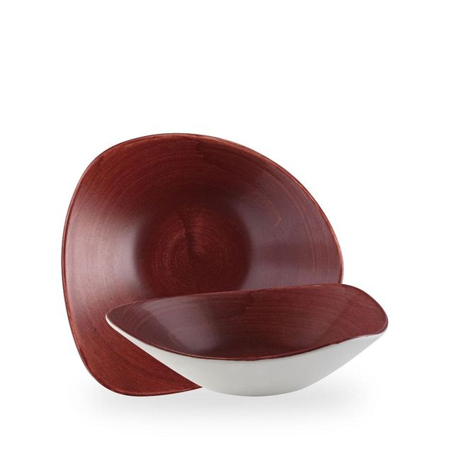 Stonecast Patina Red Rust Lotus Bolle 23.5Cm