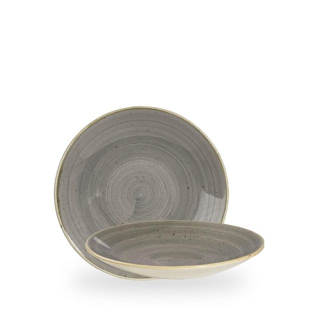 Stonecast Grey Dyp Coupe Tallerken 22.5Cm