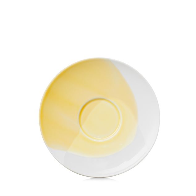 CONFLUENCE Tea Saucer 20Cl Saffron Alabaster white