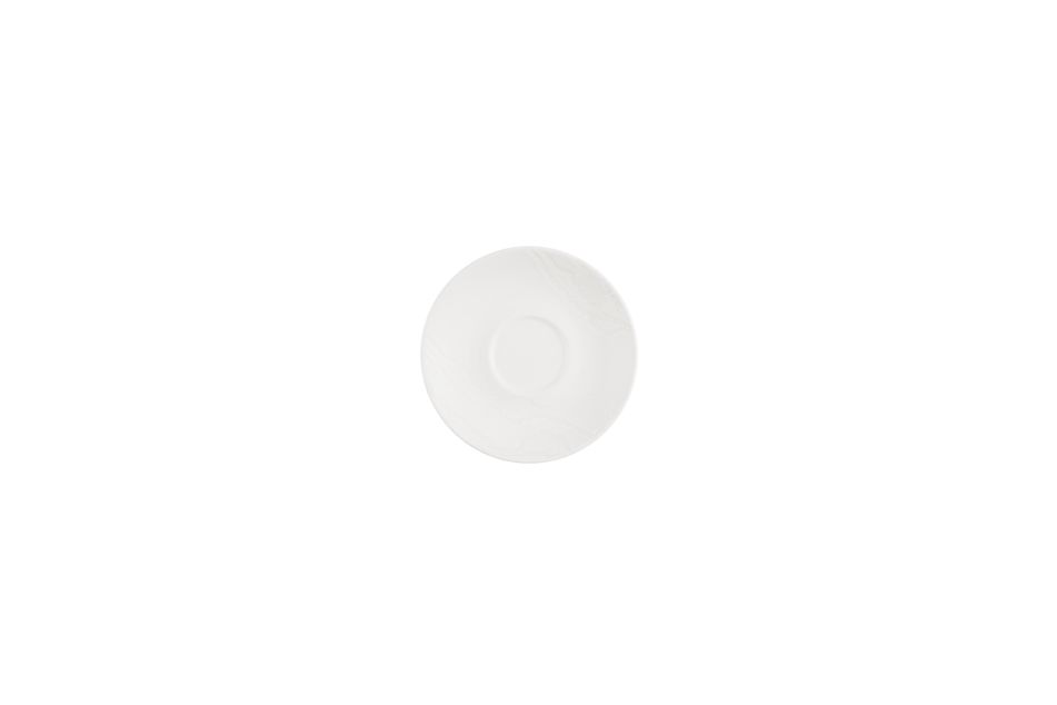 Inked Tide White / Cafe Cappuccino Saucer  / 15.6cm
