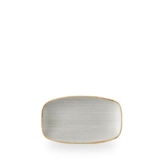 Stonecast Raw Grey Oblong Chefs Plate 12.1cm